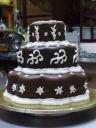 Chocolate wedding cake